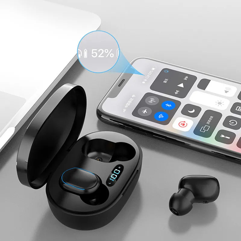 Fones de ouvido sem fio E7S TWS, esporte, impermeável, para todos os smartphones