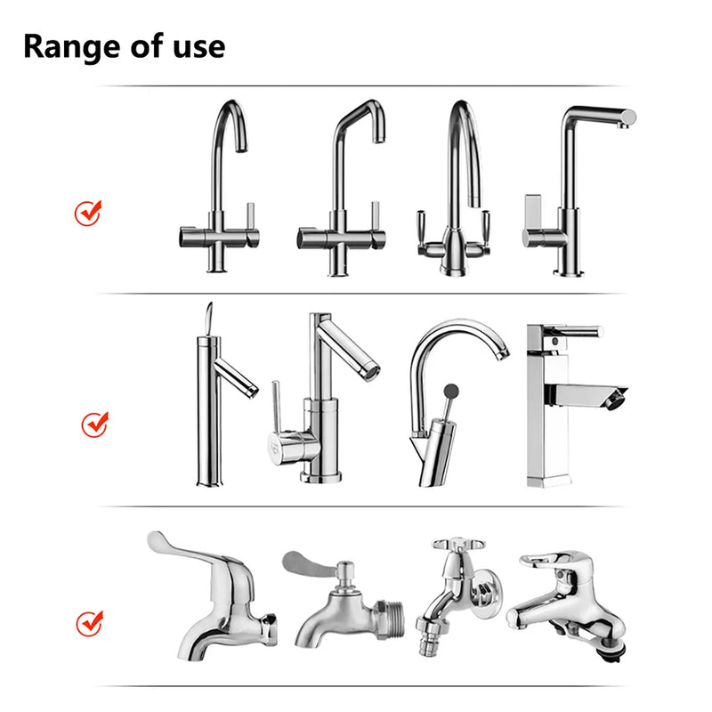 Adaptador de torneira de cozinha com 3 modos, aerador, cabeça de chuveiro, economia de água, borbulhador, filtro de respingo, conector de bico, utensílios de cozinha