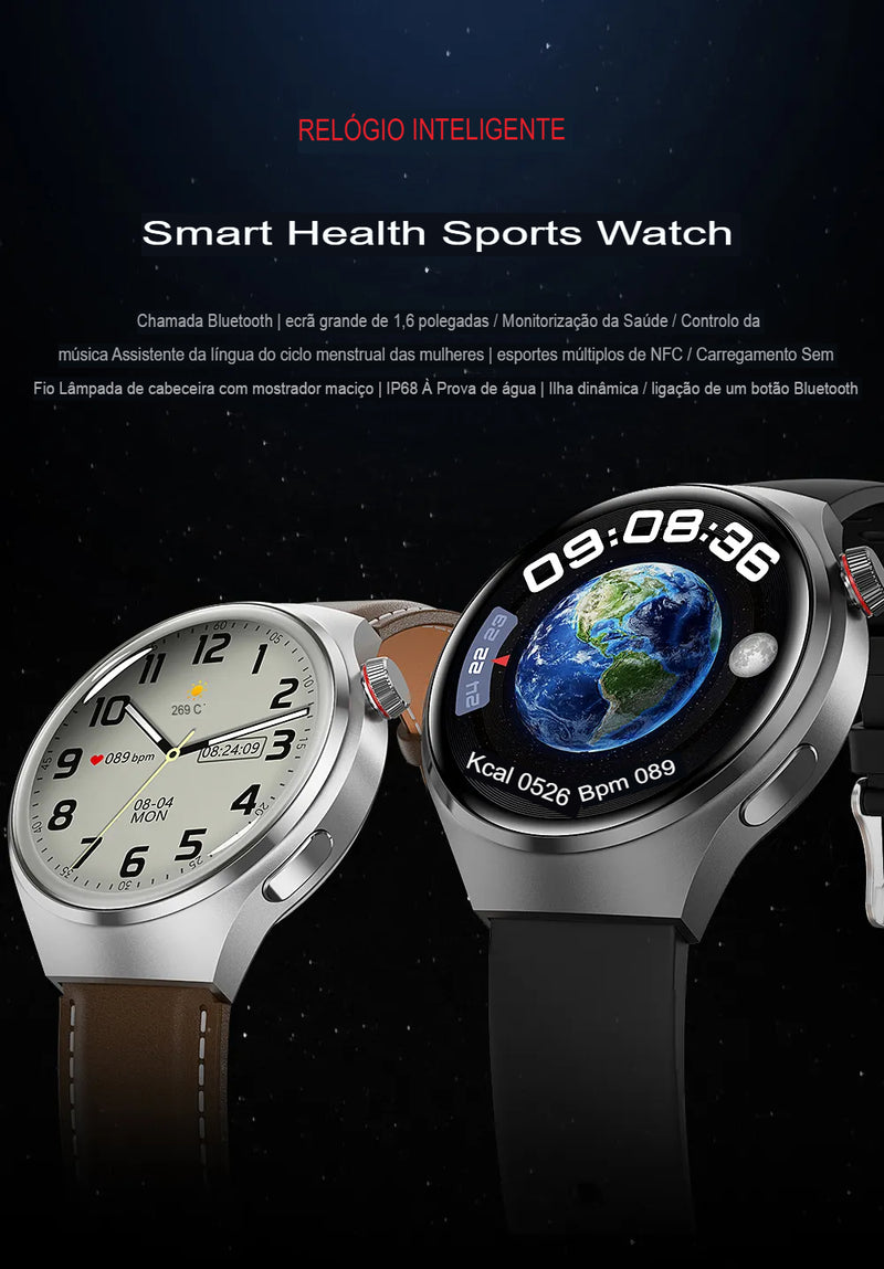 smartwatch, relógio inteligente Huawei gt4 pro, tela hd, aprova d'água