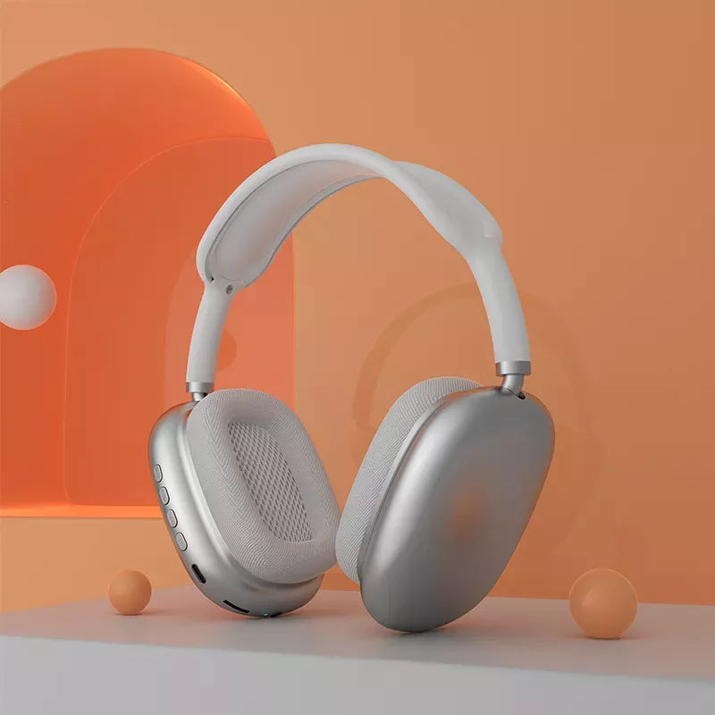 Headphone sem fio com microfone, cancelamento de ruído, som estéreo