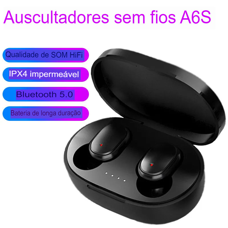 Fones de ouvido sem fio, Bluetooth, estéreo, com microfone