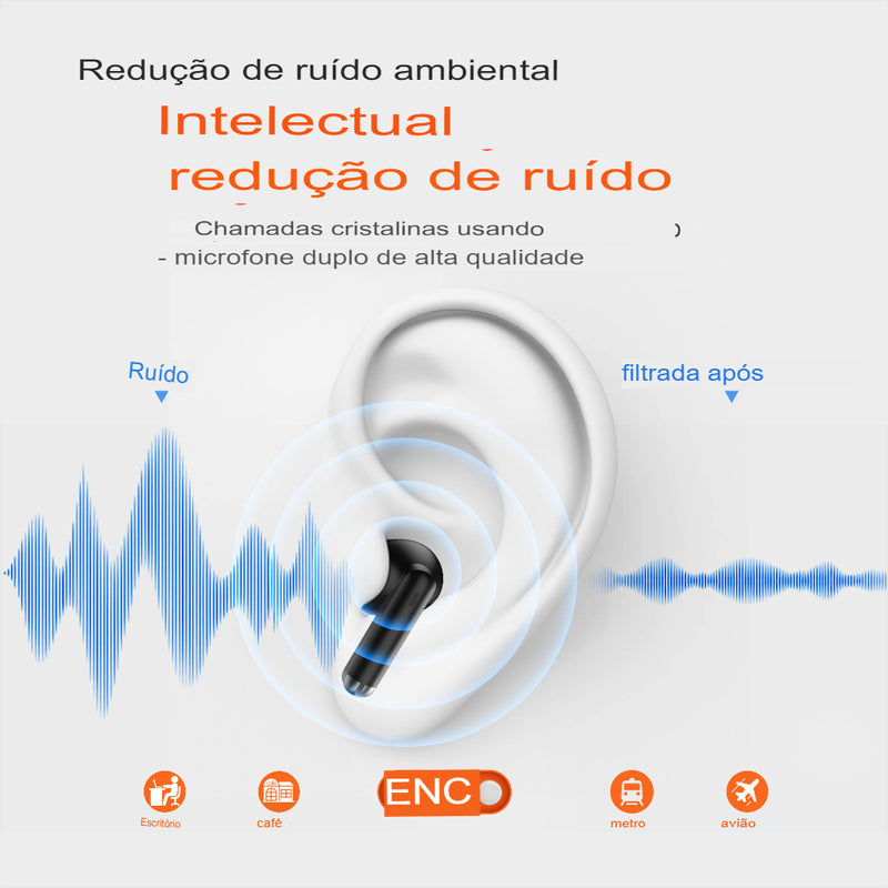 Fones de ouvido sem fio de alta qualidade , driver de 13mm, QERE