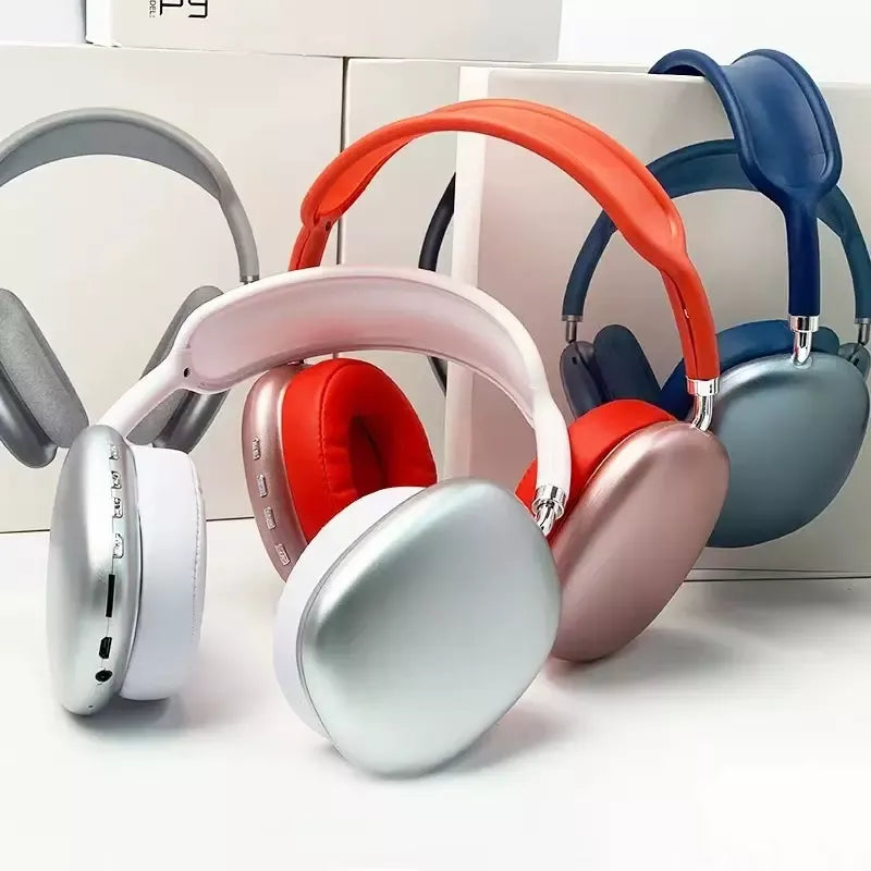 Headphone sem fio com microfone, cancelamento de ruído, som estéreo